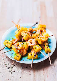 Recette Brochettes De Crevettes A L Ananas Picard Recette Brochette Crevette Crevette Ananas Brochette