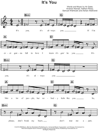 This song has a great fingerpicked riff throughout the whole song which sounds great and is super beginner friendly. Ali Gatie It S You Sheet Music For Beginners In A Minor Download Print Sku Mn0201813