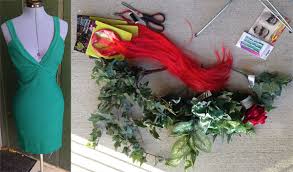 Women's dc comics poison ivy glovelette can be used for parties, halloween, costume party. Diy Halloween Costume Poison Ivy College Fashion