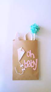Kite Kraft Paper Bag Baby Shower Treat By Republicofparty On Etsy Baby Shower Party Bags Baby Shower Treats