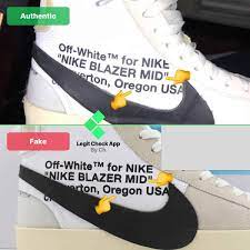 How To Spot Real Vs Fake Off-White Nike Blazer Og - Legit Check By Ch