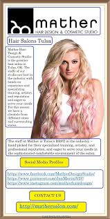 Any open hair salons near me? Salons In Tulsa Ok Welcome To Our Blog Mather Hair Design Cosmetic Studio