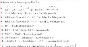 Modl matematika sma ipa kelas barisan dan deret aritmatika. Cara Menyelesaikan Induksi Matematika Dilengakapi Soal Latihan Dan Pembahasan Dari Buku Siswa Matematika Sma Kurikulum 2013 Defantri Com