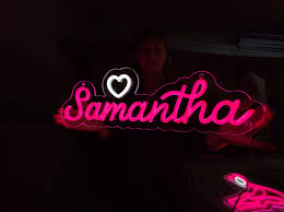 Samantha Name Neon Sign, Samantha Led Neon Sign, Custom Name Neon Sign,  Kids Name Neon Sign, Name Sign Daughter Son, Personalised Neon Gift - Etsy