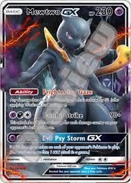 Mewtwo Gx Pokemon Card Etsy In 2021 Pokemon Cards Pokemon Cards Legendary Pokemon