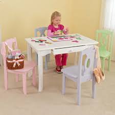 Have To Have It Kidkraft Brighton White Table Create Your Own Set 110 99 Hayneedle Com Childrens Table Kids Table And Chairs Kids Table Chair Set
