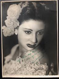foto original con autógrafo de carmen morell fo