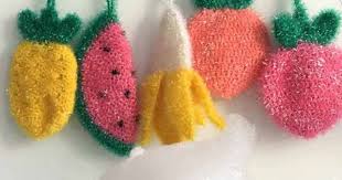 Laine Creative Bubble Rico Design Pour La Creation D Eponge Tawashi Au Tricot Crochet Perles Co Creative Bubble Tricot Et Crochet Crochet Diy