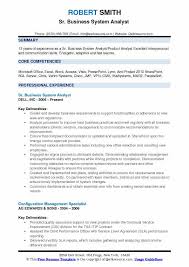 business system analyst resume samples