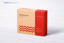 Mailing Box Mock Up 2 Packaging Design Mocking Mockup