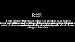Dallenbach first published in 1913 1 edition — 1 previewable. Karl M Dallenbach Top 5 Facts Youtube