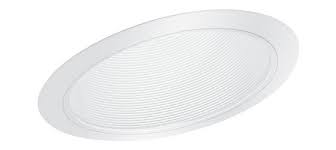 Aperture allows for the use of larger lamps; 6 Slope Recessed Lighting Sloped Stepped White Baffle White Trim