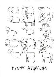 Found 48 free farm animals drawing tutorials which can be drawn using pencil, market, photoshop, illustrator just follow step by step directions. Step By Step Farm Animals Artistic Pinterest Animal Drawing Lessons Drawing For Kids Art For Kids