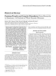 In case people suffering from this disorder get injured, their blood does not have the ability to clot. Https Onlinelibrary Wiley Com Doi Pdf 10 1002 Ajmg A 10158