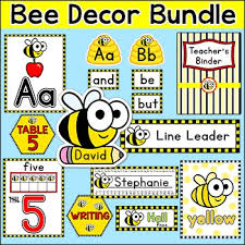 Join our email list to receive our weekly ad, special promotions, fun project ideas and store news. Bee Classroom Theme Decor Bundle Name Tags Word Wall Center Signs Bunting