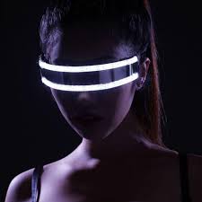 Lunettes Fashion Led Glowing Party Glasses Ioniq Shop In 2020 Led Sunglasses Glowing Glasses Creative Fashion