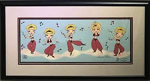 I Dream of Jeannie hand painted Limited Edition Pan Cel Signed by Barbara  Eden, Custom Matted and Framed. at Amazon's Entertainment Collectibles Store