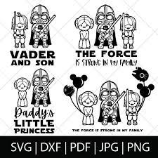 Download Force Family Luke Leia Darth Vader Svg Star Wars Svg Etsy In 2021 Star Wars Dad Vader And Son Star Wars Dad Shirt