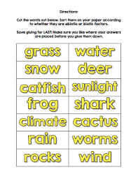 Ecosystem Biotic And Abiotic Factors Worksheet Free Abiotic And Biotic Sort Ecosystems Abiotic Science Curriculum Ecosystems