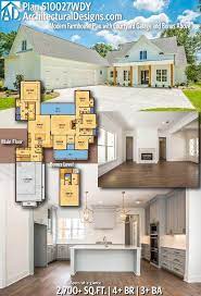 Plan 510027wdy Modern Farmhouse Plan With Courtyard Garage And Bonus Above Modern Farmhouse Plans Farmhouse Plans New House Plans