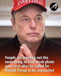 That's awkward 😬 EVERY EVERITHING THINA People are pointing out the same  thing as Elon Musk photo goes viral after he called for Donald Trump to be  impeached