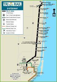 Miami Tri Rail Map Map Transit Map Subway Map
