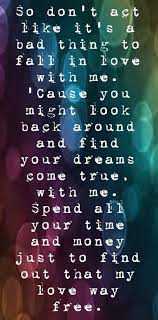 Pin By Kendall Barber On Song Lyrics I Love Music Lyrics Songs Bad Things Lyrics Music Quotes