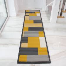 Grey bedroom at day time. Yellow Grey Modern Geometric Bedroom Rugs Milan Kukoonrugs