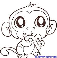 Cartoon Baby Monkey Coloring Pages Enjoy Coloring Baby Animal Baby Monkey Coloring Printable Monkey In 2020 Baby Animal Drawings Monkey Drawing Monkey Coloring Pages