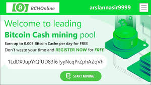 bchonline io new free bitcoin cash cloud mining site earn