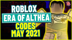 Soda champions is an action packed tapping type game with everything you would expect from a game of this genre such as pets, rebirths and loads more. Era Of Althea All New Working Codes Roblox Era Of Althea Codes May 2021 Youtube