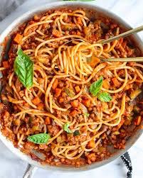 Vegetable Spaghetti Bolognese On The Feedfeed Spaghetti Bolognese Vegetable Spaghetti Spaghetti Bolognese Recipe