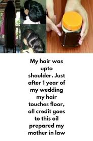 My Hair Was Upto Shoulder Just After 1 Year Of My Wedding My Hair Touches Floor All Credit Goes To This Oil Prepared My Mother In Law Hair Growth Foods Thick