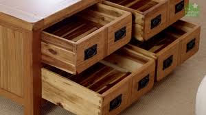 Desks, bar stools, office chairs, sofa sectionals Rustic Oak 4 Drawer Storage Coffee Table Youtube