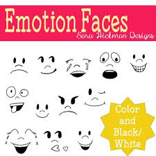 Embed this art into your website: Emotion Faces Clipart By Sara Hickman Designs Teachers Pay Teachers