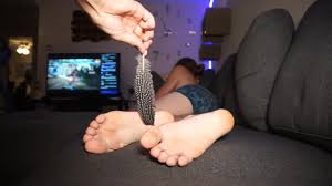 CBRT red silk foot tickling- Asian bondage and Chinese porn
