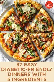This recipe comes out delicious and still has a sweet taste without the loaded sugar! 37 Easy Diabetic Friendly Dinners With 5 Ingredients Or Less Diabetes Friendly Recipes Diabetic Friendly Dinner Recipes Diabetic Meal Plan