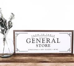 Farmhouse Kitchen Decor Country Kitchen Sign General Store Etsy Kitchen Signs Store Signs General Store