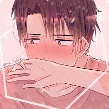 Grayscale anime boy glasses 4092x2893. Blushing Boy Oc By Evelatte On Deviantart