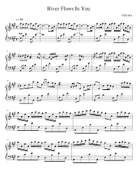 River Flows In You Sheet Music Yiruma Pdf River Flow In You Violin Sheet Music Sheet Music