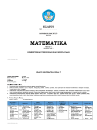 Madrasah ibtidaiyah al hidayah : Silabus Matematika Kelas 5 Sem 2