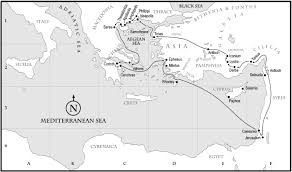 Net Maps Full Scale Map Pauls Second Missionary Journey Paul S Missionary Journeys Bible Mapping Net Bible