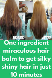 Why does my hair look silky at the ends? One Ingredient Miraculous Hair Balm To Get Silky Shiny Hair In Just 10 Minutes For This You Will Need Butter Use Unsalte Hair Balm Silky Shiny Hair Shiny Hair