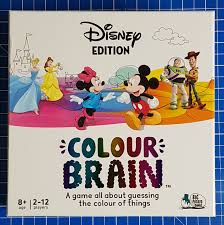'vine street in monopoly', 'dorothy's shoes', 'two colours that make purple' and 'each of the classic flavour skittles'. The Brick Castle Disney Edition Colour Brain Game Review Age 8 Sent By Big Potato
