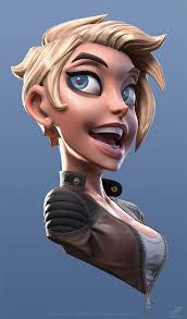 Stylized Character From 2d To 3d Character Design Girl Character Modeling 3d Model Character