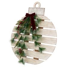 White Pallet Wood Christmas Ornament Outdoor Decor 30 Pallet Wood Christmas Christmas Decorations Diy Outdoor Wood Christmas Ornaments