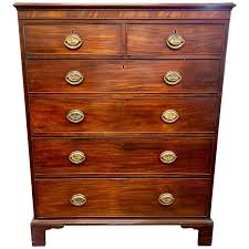 A tall dressers is a word that is convenient for pronunciation, which is called an equally convenient piece of furniture. Antique Tall Georgian Mahogany Chest Of Drawers Dresser For Sale At 1stdibs