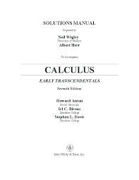 The nature of ebook is comprehensive comprising of 17 chapters. Pdf Solutions Manual Calculus Early Transcendentals Seventh Edition Roy Perez Academia Edu