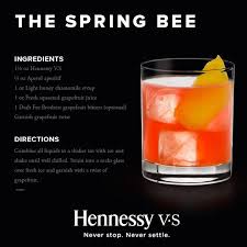 Hennesy Grapefruit Bitters Raspberry Cocktail Alcohol Recipes