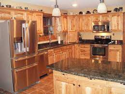Even in painted kitchen cabinets, one can find plenty of cool ideas. 58 Hickory Ideas Hickory Kitchen Hickory Kitchen Cabinets Hickory Cabinets